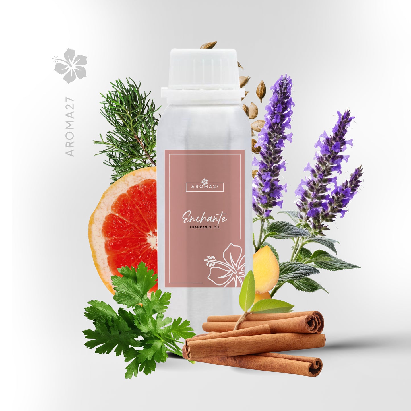 Enchante de Aroma 27, a home fragrance that captures the seductive spirit and sublime sophistication inspired by the legendary Santal Imperial. Enchante is an ode to the richness and evocative power of the woods, mixed with spicy and sweet touches that transform any space into a sanctuary of calm and luxury.Olfactory E…